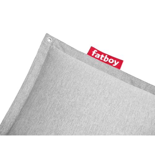 Schwimmendes Outdoor-Sitzkissen Original Floatzac textil grau / Verstellbare Gurte - Fatboy - Steingrau -  Micro-billes EPS, Olefin Stoff, Polyacryl