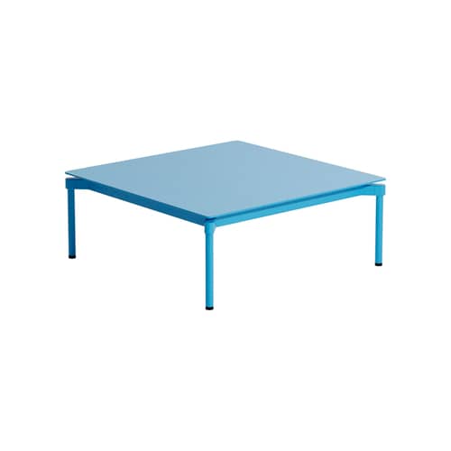 Table basse Fromme / Aluminium - 70 x 70 x H 35 cm - Petite Friture - Bleu ciel - Aluminium