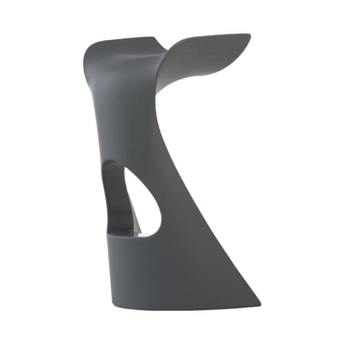 Tabouret de bar Koncord / H 70 cm - Slide - Gris - Polyéthylène recyclable