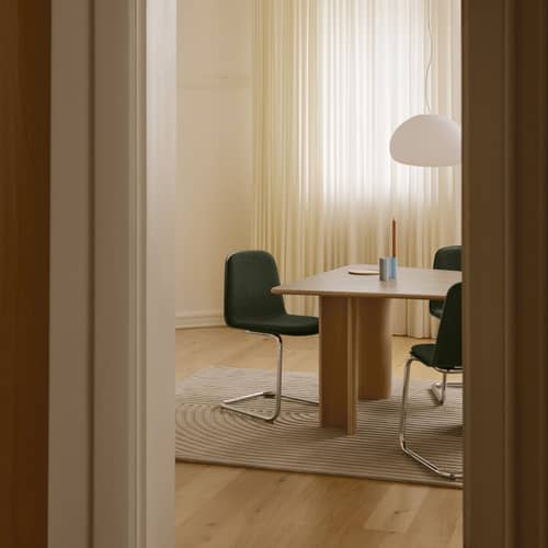 Tapis Relevo Quattro / 200 x 300 cm - Muuto - Blanc cassé - Laine de Nouvelle-Zélande