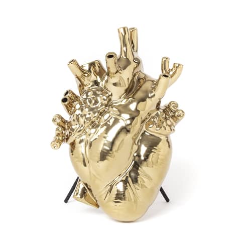 Vase Love in Bloom céramique or métal / H 25 cm - Marcantonio, 2018 - Seletti - Or - Porcelaine peinte