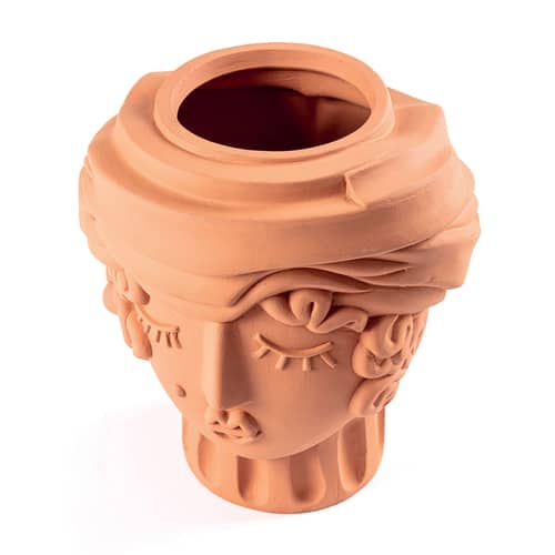 Magna Graecia - Woman Vase ceramic orange / Woman - H 33 cm - Seletti - Woman - Terracotta
