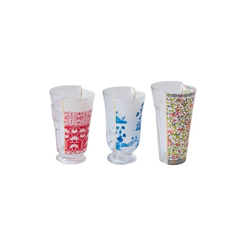 Set de 3 verres à cocktail Hybrid - Clarice - Seletti - Clarice - Verre