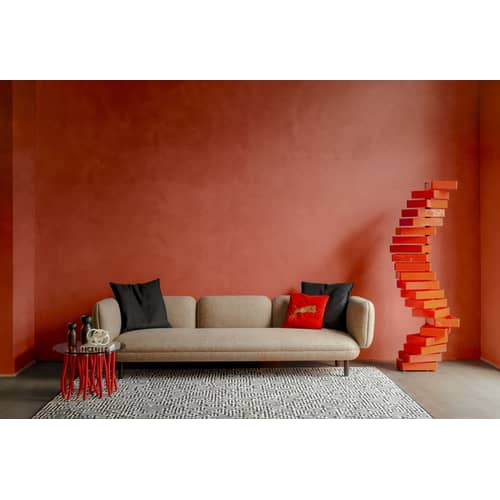 Aufbewahrungsmöbel Revolving Cabinet plastikmaterial rot / Schwenkbare Kästen - Shiro Kuramata, 1970 - H 185 cm - Cappellini - Rot glänzend - Polyacryl