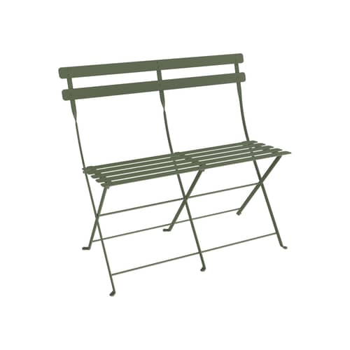 Banquette extérieure Bistro metallo verde / Pieghevole - 2 posti / L 88 cm - Fermob - Cactus - Acciaio