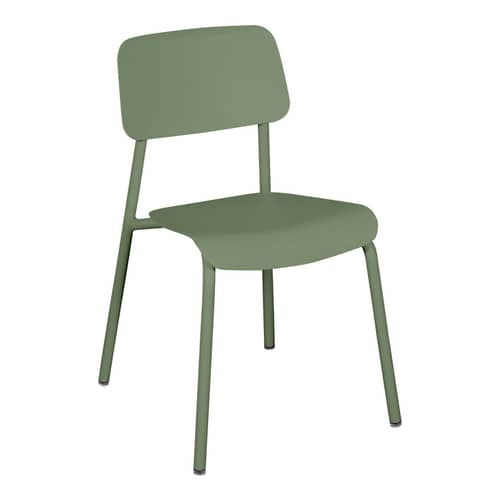 Chaise empilable Studie métal vert / Aluminium - Fermob - Cactus - Aluminium