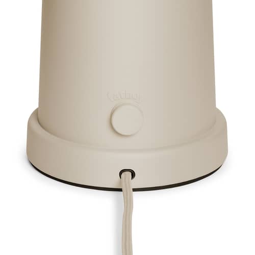 Lampe de table Revolve verre beige - Fatboy - Argile - Aluminium, Verre soufflé bouche
