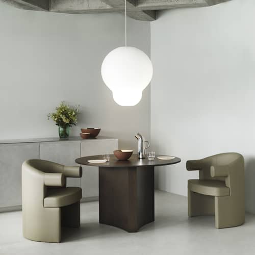 MÖBELZUBEHÖR Puff Hvid papierfaser weiß / Reispapier - Ø 60 x H 75 cm - Normann Copenhagen - Hvid / Ø 60 x H 75 cm - Reispapier