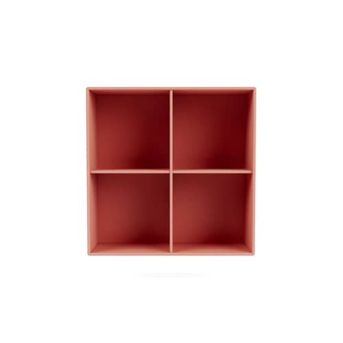 Portaoggetti da parete Show legno rosa / L. 69,6 x P. 30 x H. 69,6 cm - MONTANA - Rabarbaro 151 - MDF laccato