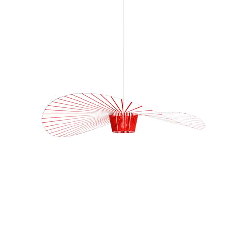 Suspension Vertigo rouge Moyenne / Ø 140 cm - Edition limitée / Constance Guisset, 2010 - Petite Friture - Vermillon - Fibre de verre, Polyuréthane