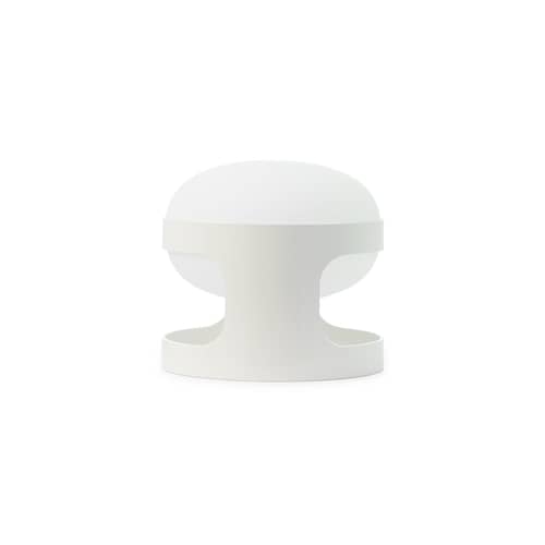 Tischleuchte KD28 plastikmaterial weiß / Joe Colombo, 1967 - Recycled - Kartell - Weiß - Recyceltes PMMA