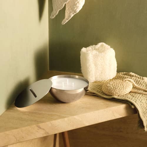 Accessorio  cera bianco / Candela per Portacandela Rocc - Alessi - Cera / Profumo di marmo - Cera vegetale