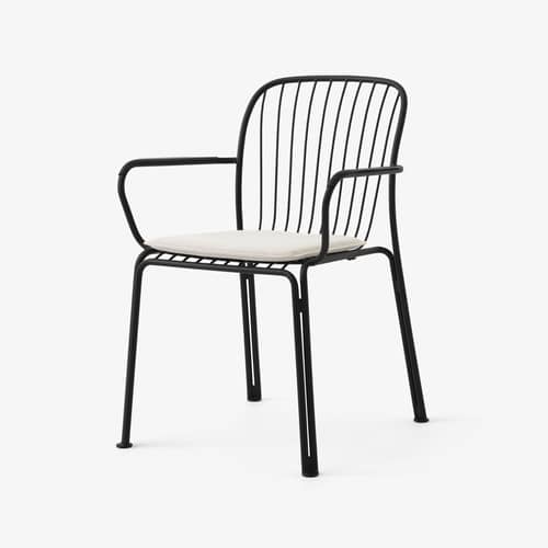  Accessory textile beige / Outdoor seat cushion - For Thorvald SC94 + SC95 chair & armchair - &tradition - Papyrus Beige (Sunbrella Heritage) - Foam, Outdoor acrylic fabric