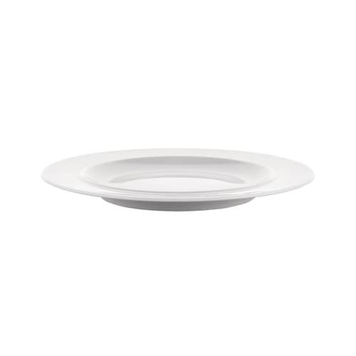 Set  4 assiettes à dessert La Bella Tavola Ø 20 cm - céramique / Ettore Sottsass - Alessi - Blanc uni - Porcelaine fine