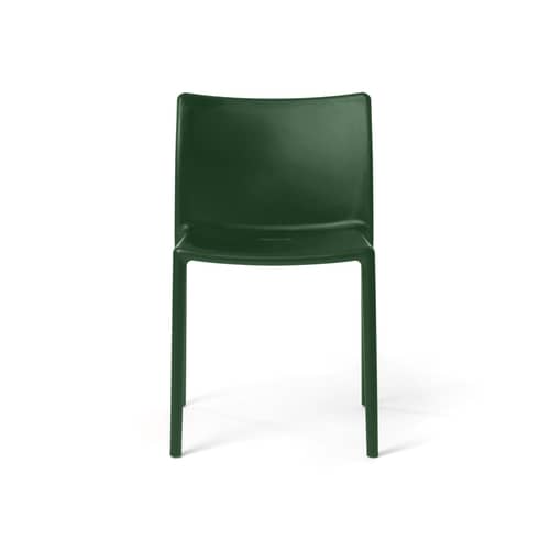 Chaise empilable Air-Chair plastique vert / Jasper Morrison, 2000 - Magis - Vert foncé - Polypropylène chargé de fibre de verre