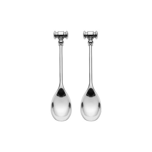 Set de 2 cuillères pour œuf à la coque Dressed - Alessi - Inox - Acier inoxydable