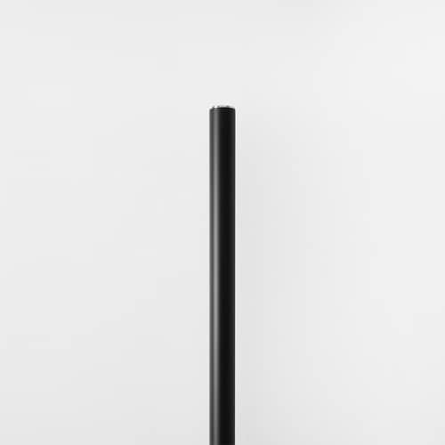 Lampadaire Ilio Mini LED / Bluetooth - H 175 cm - Artemide - Noir mat - Acier peint, Aluminium peint