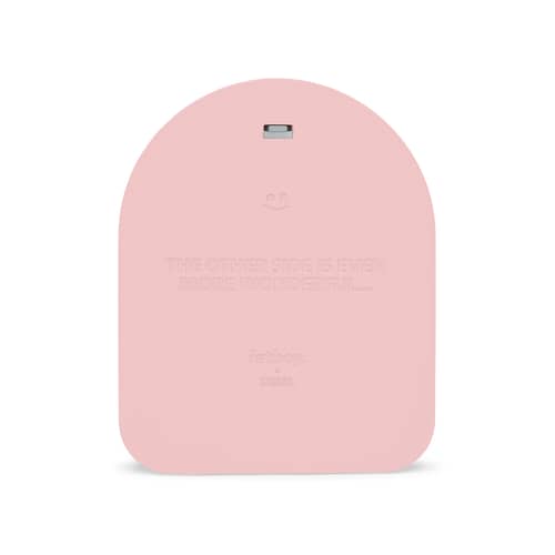 Miroir mural Mirage rose Dome / Verre coloré - L 60 x H 73,5 cm - Fatboy - Rose pastel - Polyuréthane, Verre coloré