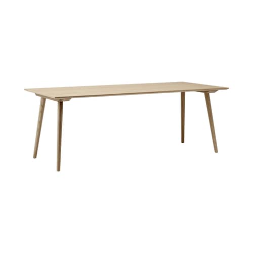 In Between SK5 Rectangular table natural wood 90 x 200 cm - Oak - &tradition - White oak - Oiled bleached oak