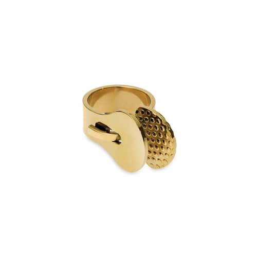 Ring Venusia - Trama gold metall / Medium - Alessi - Medium / Goldfarben - PVD-beschichteter Stahl