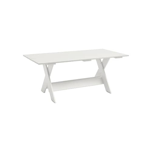 Tavolo rettangolare Crate Outdoor legno bianco / Gerrit Rietveld, 1934 - 180 x 89,5 cm - Hay - Bianco - Pino massello laccato