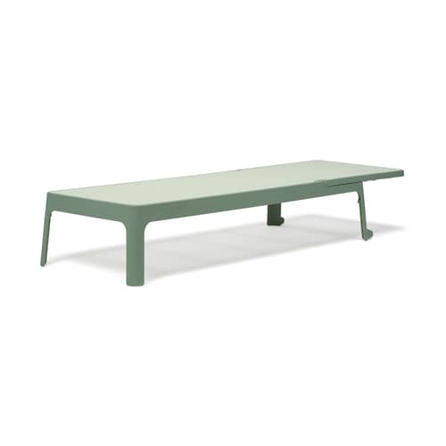Transat inclinable empilable Plano - NARDI - Menthe / Toile amande - Résine de fibre de verre, Toile outdoor