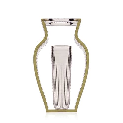 Vase I shine plastique vert / Eugeni Quitllet, 2013 - Kartell - Vert - PMMA
