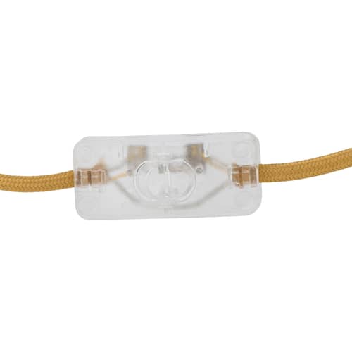 Miss Jody Table lamp ceramic multicoloured - Bloomingville - Multicoulered / Natural Linen - Enamelled sandstone, Linen fabric