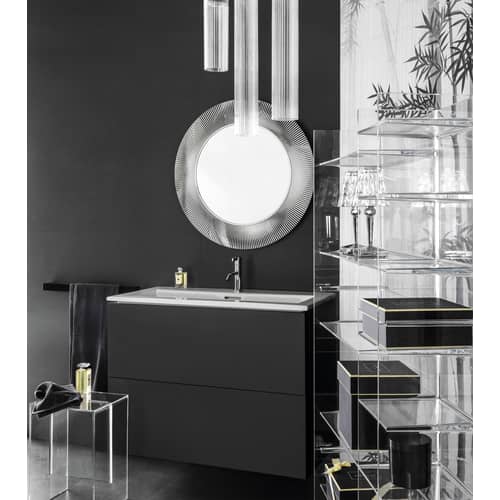 Aufbewahrungsmöbel Sound-rack plastikmaterial rosa / L 75 cm x H 53 cm - Kartell - Hautfarben - PMMA