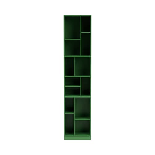 Bibliothèque Loom bois vert / L 46.8 x P 30 x H 215.8 cm - MONTANA - Parsley 152 - MDF laqué