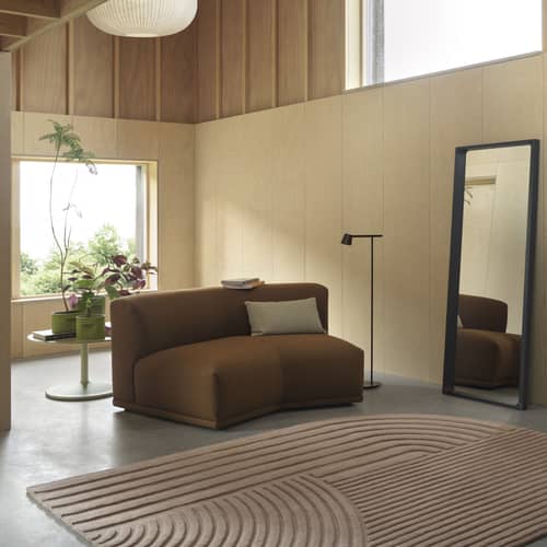 Blumentopf Ridge keramik grün / B 26,5 x T 19,2 x H 24 cm - Muuto - Grün - Terrakotta