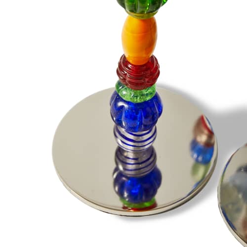 Candeliere Perles vetro multicolore - Pols Potten - Multicolore - Acciaio inossidabile, Vetro riciclato
