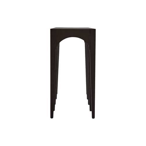 Console Bow Big bois noir / L 114 x P 40 x H 80 cm - 101 COPENHAGEN - Café noir - Chêne massif certifié FSC