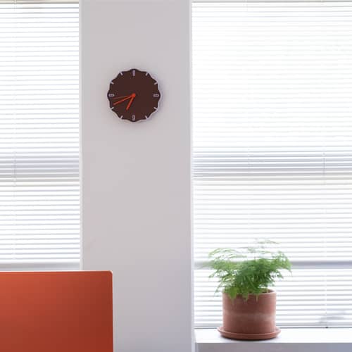 Horloge Margherita marron / Plastique recyclé - Warren & Laetitia - Marron - Lilas - Orange - Plastique recyclé