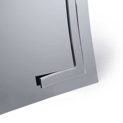 Miroir à poser Qua A3 métal / L 26 x H 46.8 cm - BANG - Miroir - Acier inoxydable