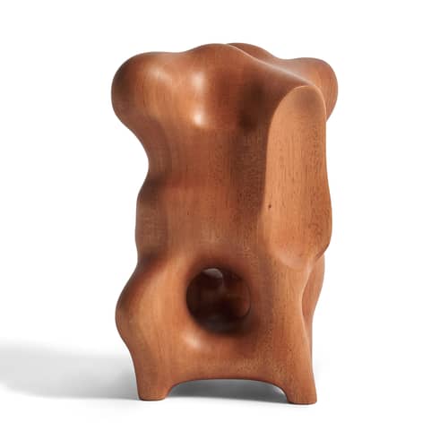 Natural Organic Sculpture natural wood / Hand-carved mahogany - 13 x 14 x H 22 cm - Ethnicraft - Mahogany - Solid mahogany