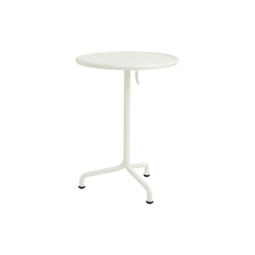 Table ronde Deville métal blanc / Ø 55 cm - Hay - Blanc crème - 