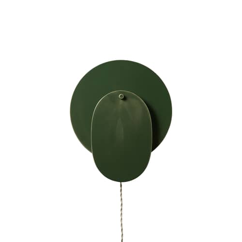 Nebula 01 Wall light with plug ceramic green / W 33.6 x H 39.5 cm - Serax - Dark green - Glazed ceramic
