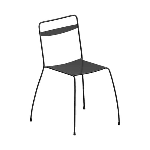 Tondella Chair metal brown - Zeus - Gun metal - Steel