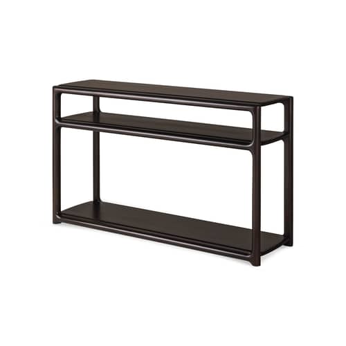 Console Eda bois marron / L 131 x P 40 x H 78 cm - Ethnicraft - Acajou brun foncé - Acajou massif