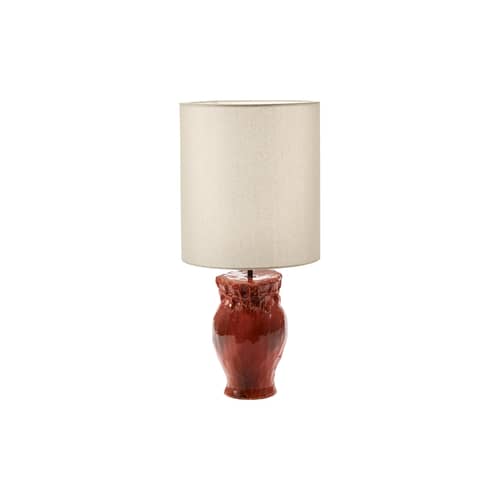 Look at me 03 Lamp ceramic orange / H 77 cm - Serax - Vintage Orange - Cotton, Enamelled sandstone