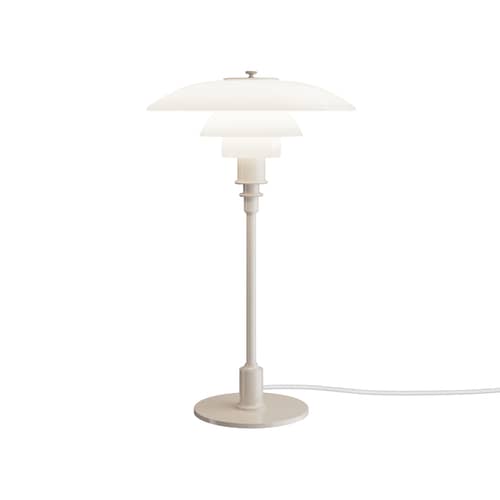 Lampe de table PH 3/2 beige / Réédition 1926 - Louis Poulsen - Beige brillant / Blanc - Aluminium laqué, Verre soufflé bouche