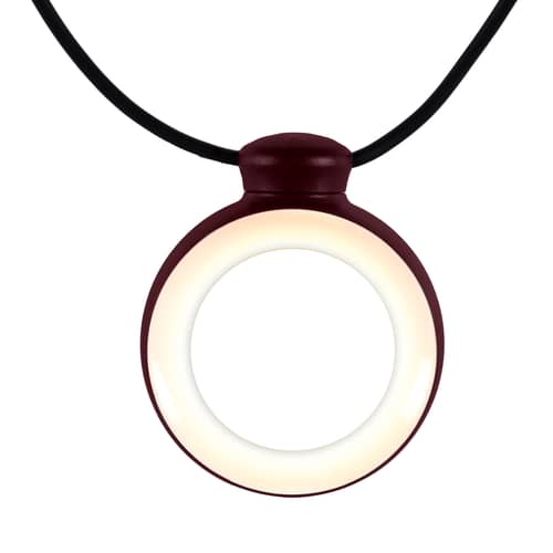  Lichtgirlande im Freien Hoopik LED plastikmaterial rot / 12 Zollstock - Bluetooth - Fermob - Schwarze Kirsche - ABS, Polykarbonat