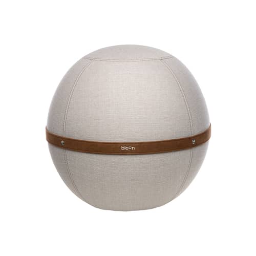 Pouf Original / Siège ergonomique - Ø 55 cm / Tissu chiné - BLOON PARIS - Ivoire - PVC, Tissu polyester