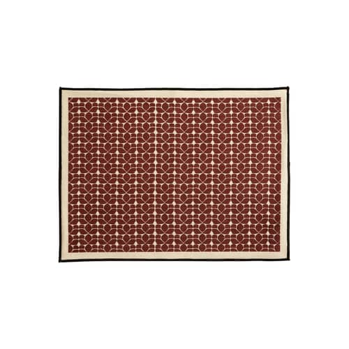 Set de table Flore tissu orange / 45 x 35 cm - Maison Sarah Lavoine - Terracotta - Coton
