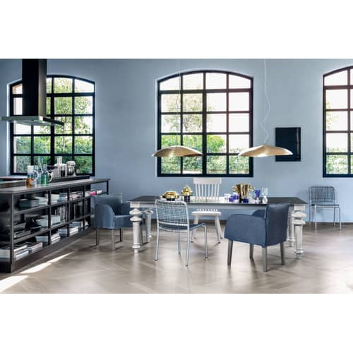 Suspension Brass 95 or métal / L 80 cm - Gervasoni - Laiton mat - Laiton martelé