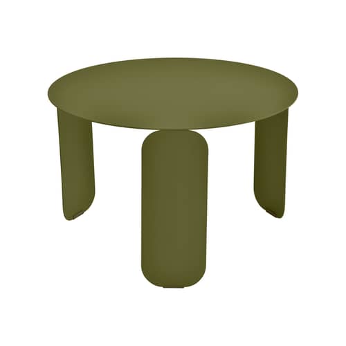 Table basse Bebop métal vert / Ø 60 x H 38 cm - Fermob - Pesto - Acier, Aluminium