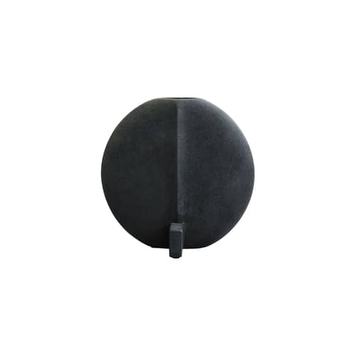 Guggenheim Small Vase ceramic black / Ø 23 cm - 101 COPENHAGEN - Black & White - Ceramic