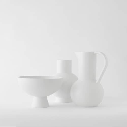 Strøm Extra Large Vase ceramic grey / H 33 cm - Handmade ceramic - raawii - Misty grey - Ceramic