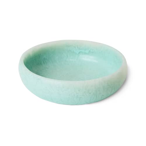 Piatto da portata  materiale plastico verde / Ø 26 x H 7,5 cm - HK LIVING - Verde menta - Resina